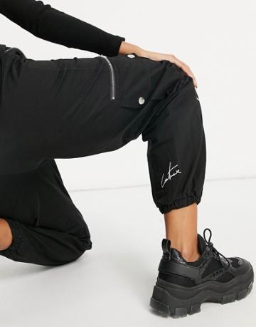 The Couture Club Cargo Pants In Black