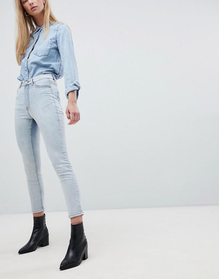 Dr Denim Cabana High Rise Skinny Cropped Jean - Blue