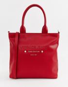 Versace Jeans Logo Shopper Bag - Red