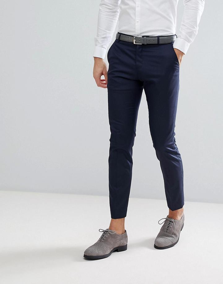 Selected Homme Slim Fit Suit Pants-navy