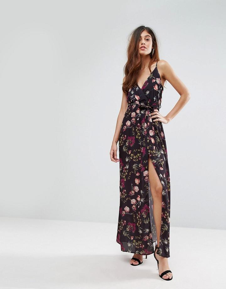 Oh My Love Wrap Maxi Dress - Multi