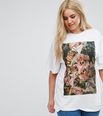 Chorus Plus Floral Printed T-shirt - White