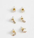 Aldo Asigowiel Crystal Celestial Earrings Multipack In Gold
