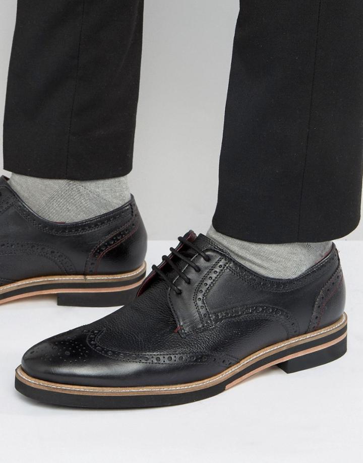 Ted Baker Archerr Derby Brogue Shoes - Black