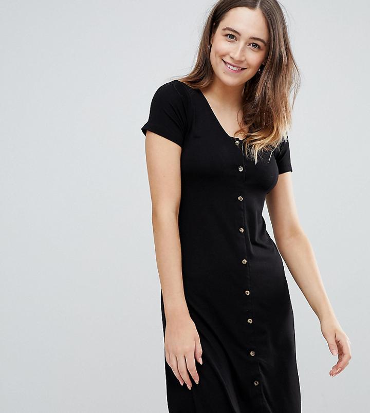 New Look Maternity Nursing Button Through Dress - Black