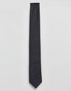 Jack & Jones Tie With Dot In Navy - Navy
