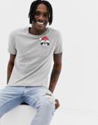 Brave Soul Holidays Pocket Penguin T-shirt - Gray