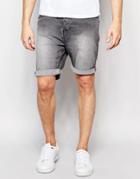 New Look Denim Shorts In Gray - Gray