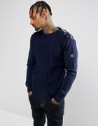 G-star Dadin Hybrid Knit Sweater - Blue