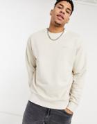 Levi's Modern Vintage Logo Relaxed Fit Sweatshirt In Garment Dye Pumice Stone-neutral