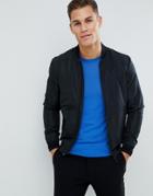 J.lindeberg Thom Gravity Bomber Jacket In Black - Black