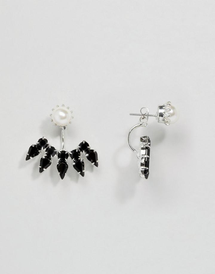 Krystal Swarovski Roxanne Swing Earrings - Black