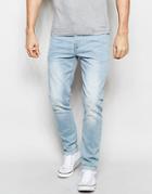 Asos Skinny Jeans In Lightwash Blue - Blue