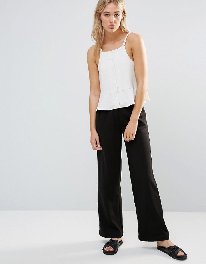 Neon Rose Drill Pants - Black