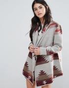 Only Cloud Spring Leightweight Wool Mix Jacket - Red