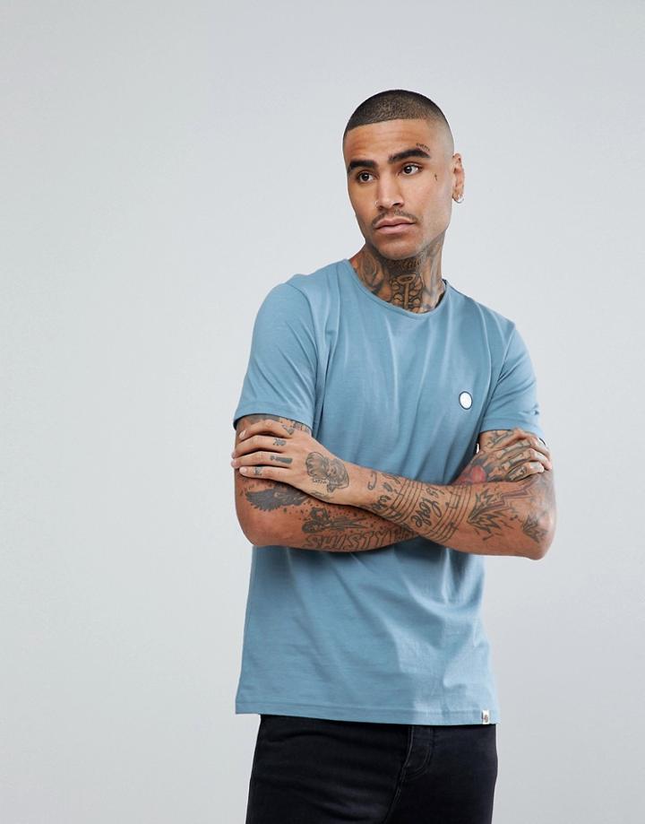 Pretty Green Mitchell Crew Neck T-shirt In Light Blue - Blue
