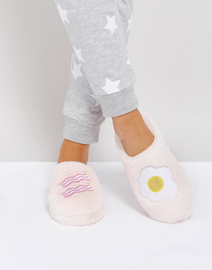 Asos Nomnom Breakfast Slippers - Pink