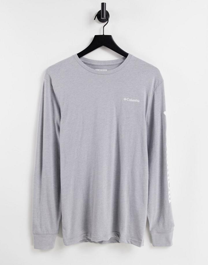 Columbia North Cascades Long Sleeve T-shirt In Gray-grey