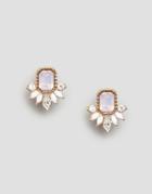 Asos Delicate Jewel Occasion Earrings - Pink