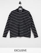 Reclaimed Vintage Inspired Long Sleeve T-shirt In Stripe-multi