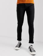 Soul Star Skinny Fit Deo Jeans In Black - Black