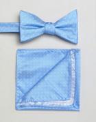 Selected Homme Bow Tie & Pocket Square - Multi