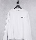Collusion Logo Patch Long Sleeve T-shirt In White