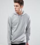 Jacamo Tall Pullover Jersey Hoodie In Gray - Gray