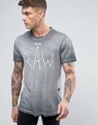 G-star Asteron Raw Logo T-shirt Burnout - Black