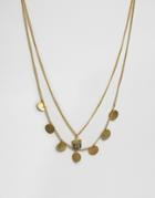 Made Cupped Layered Necklace - Gold
