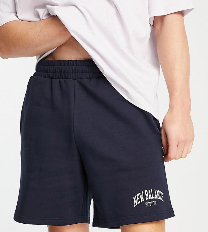 New Balance Unisex Collegiate Shorts In Navy