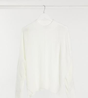 M Lounge Curve Ultimate Relaxed Sweater With High Neck-white