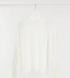 M Lounge Curve Ultimate Relaxed Sweater With High Neck-white