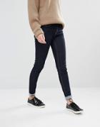 Oasis Skinny Jeans With Turn Up Hem - Navy