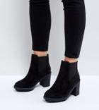 New Look Wide Fit Cleat Sole Chelsea Boot - Black