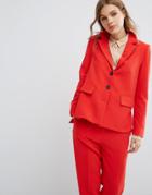 Selected Suit Blazer Co-ord - Red