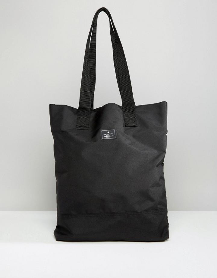 Asos Tote In Black Nylon - Black