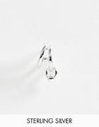 Asos Design Sterling Silver Statement Single Earring - Silver