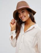 Genie By Eugenia Kim Florence Camel Felt Hat With Pink Trim - Beige