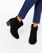London Rebel Pull On Ankle Boots - Black