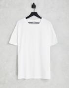 Noisy May Curve Oversized T-shirt In White