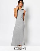 Nocozo Maxi Dress With Hood - Gray