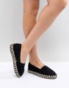 New Look Contrast Sole Espadrille - Black