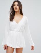 Qed London Romper - White