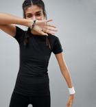 Asos 4505 Tall Training T-shirt In Tight Fit - Black