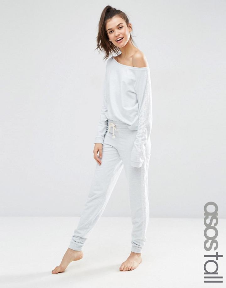 Asos Tall Lounge Jersey Jogger - Blue