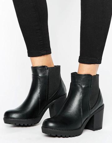Blink Heel Chelsea Boots - Black