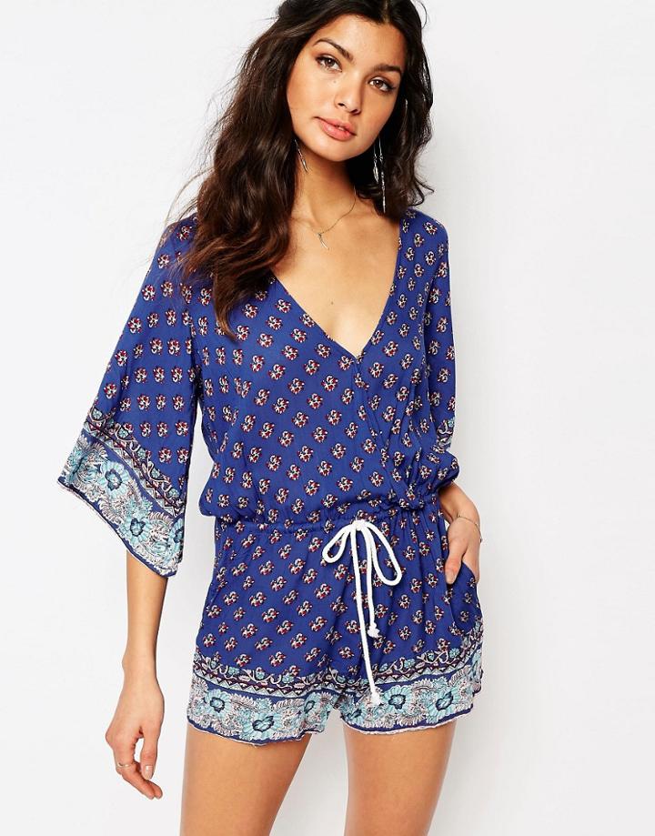 Faithfull Yacht Romper - Blue