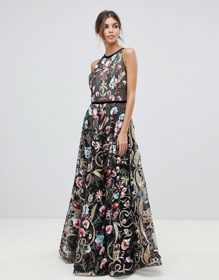 Bronx And Banco Agata Embroidered Gown - Multi