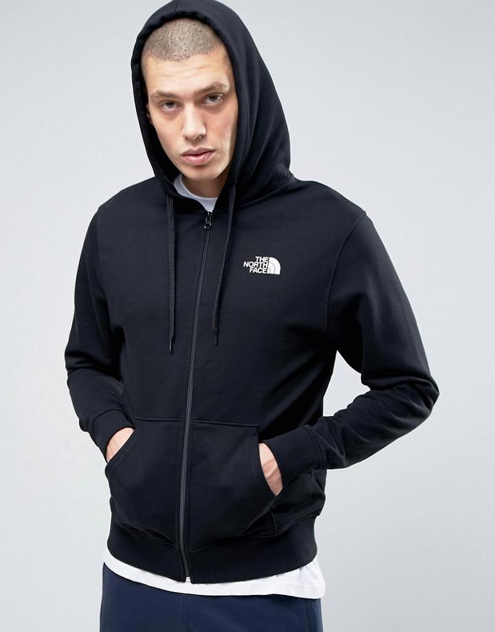 The North Face Open Gate Hoodie Zipthru Light In Black - Black